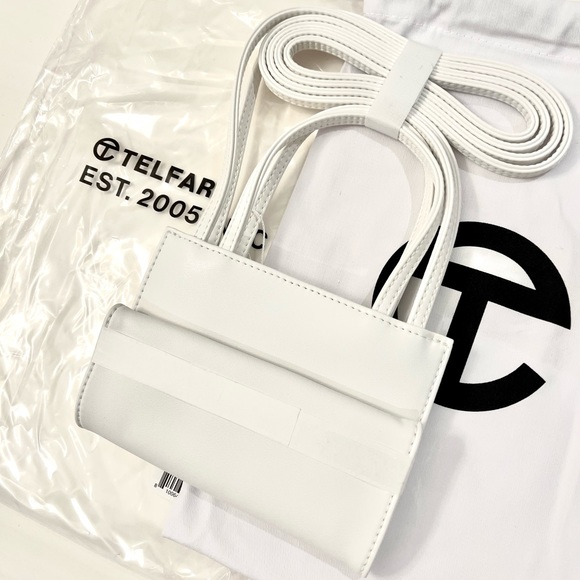 ❌ SOLD - NEW AUTHENTIC Telfar Small White Shopping Bag - Picture 4 of 4